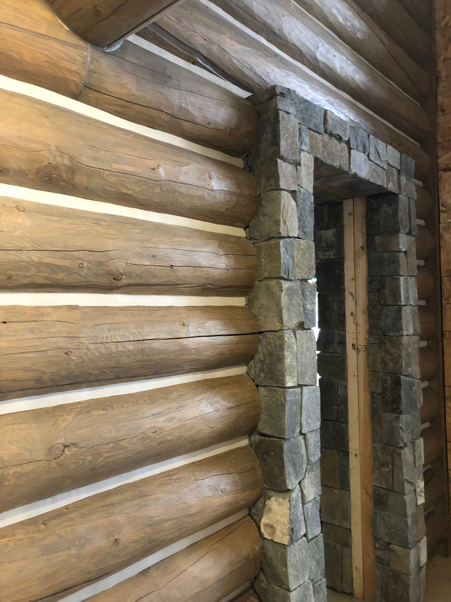 Log Home Chinking for True Blue Logworks LLC in Corvallis, MT