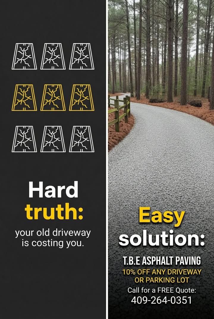 Driveway Paving for T.B.E Asphalt Paving in Spring, TX