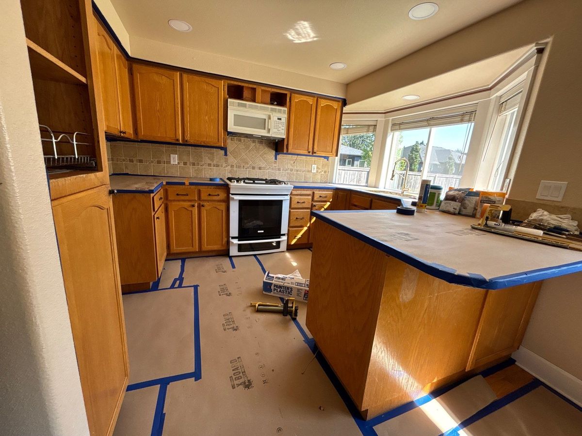 Kitchen and Cabinet Refinishing for AFP Painting LLC in Castle Rock, WA