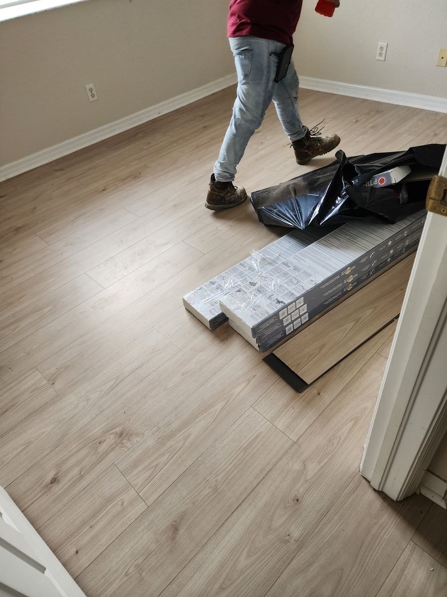LVP Flooring Install for Flawless Finish Inc. in Fort Myers, FL