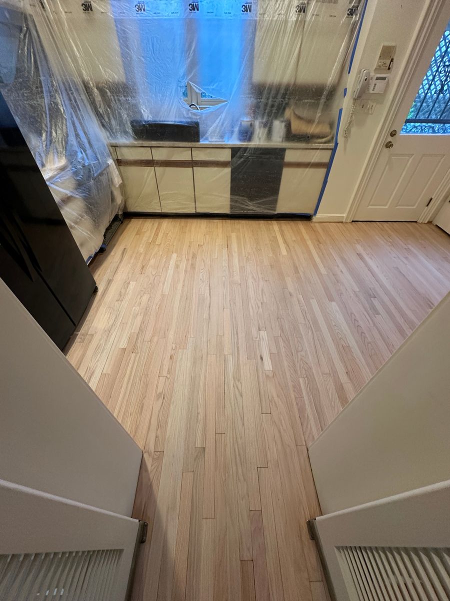 Floor Sand and finish for K&A Hardwood Floors in Alexandria, VA