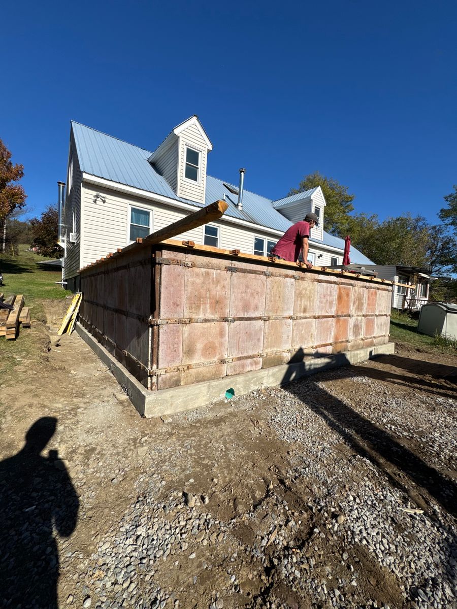 Concrete Foundations for Allstone Excavation in Rotterdam, NY