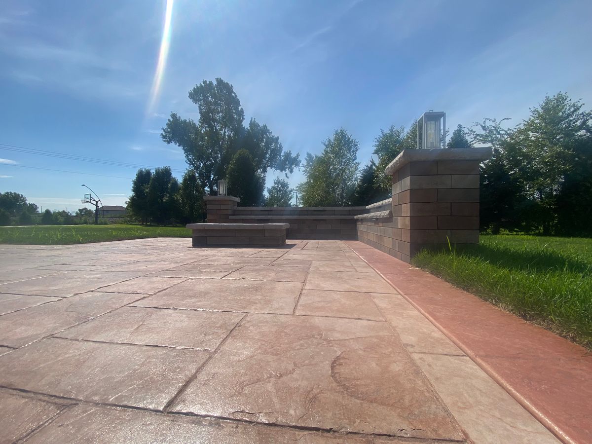 Patio Design & Installation for Fuentes Concrete Construction in Hammond, IN