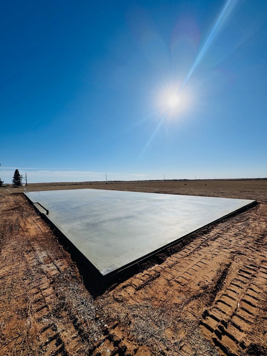 Concrete Slab Construction for Concept Construction in Vernon, TX