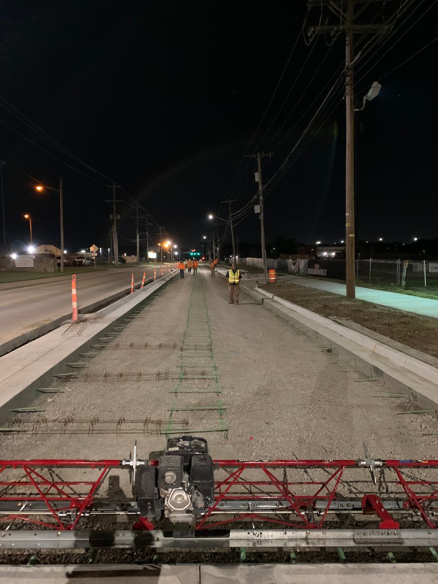 PCC Concrete Pave for Project X Construction LLC in Tulsa, OK