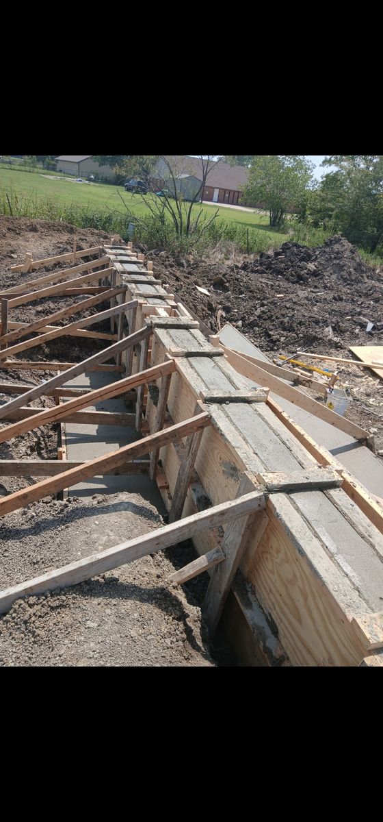 Concrete Slab Construction for Nolen Contracting in Forney, TX