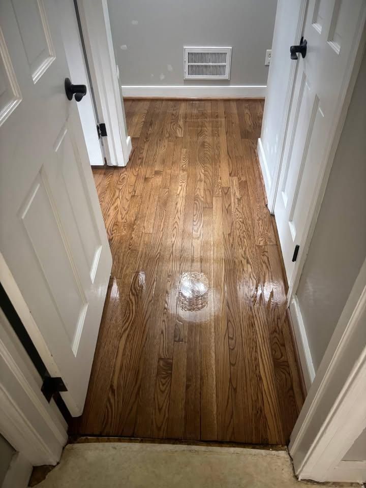 Refinishing hardwood flooring for Jason Tench Flooring LLC in Richmond, VA
