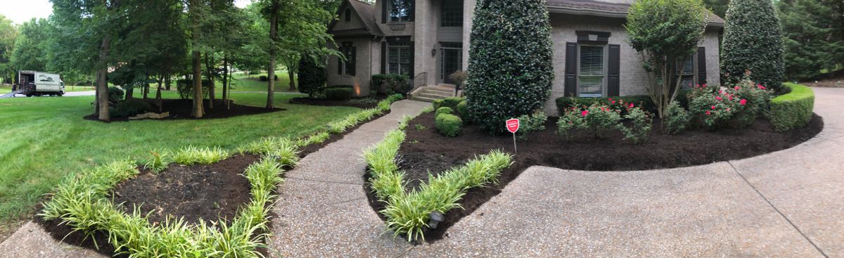 Mulch Installation for Russell's Lawn Care Plus in Nashville, TN