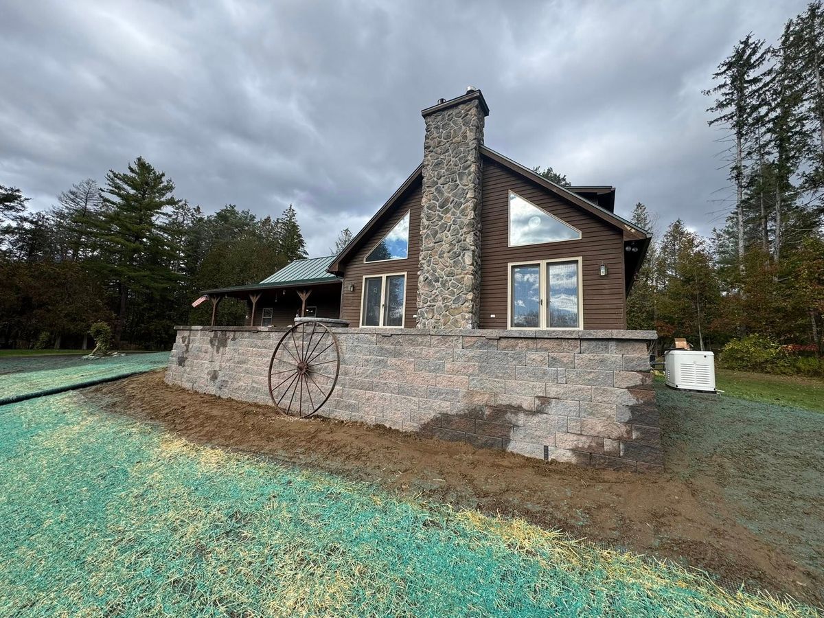 Retaining Wall Construction for The Lawn Guy in Saratoga Springs, NY