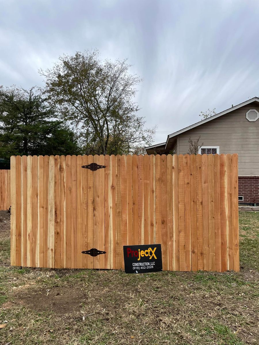 Fencing for Project X Construction LLC in Tulsa, OK