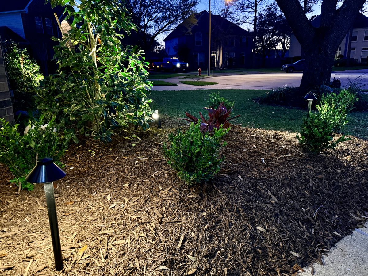 Mulch Installation for Full Armor Landscapes in League City, TX