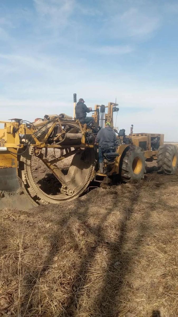 Land Clearing for Northwest Ohio Farm Drainage in Ada,, OH