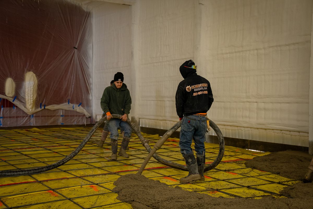Slab on grade for Olmedo Bros Concrete LLC in McMinnville, OR