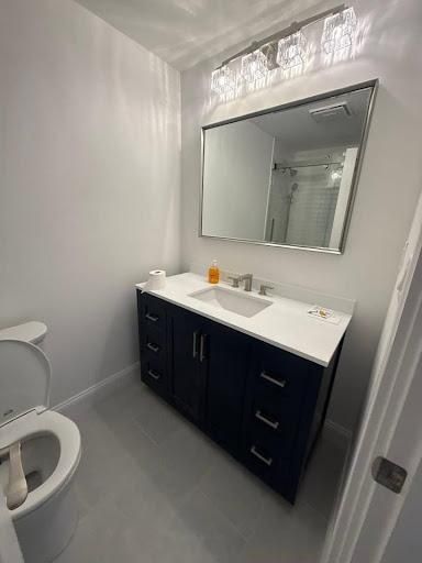 Bathroom renovations for Bassett Construction in Groveland, MA
