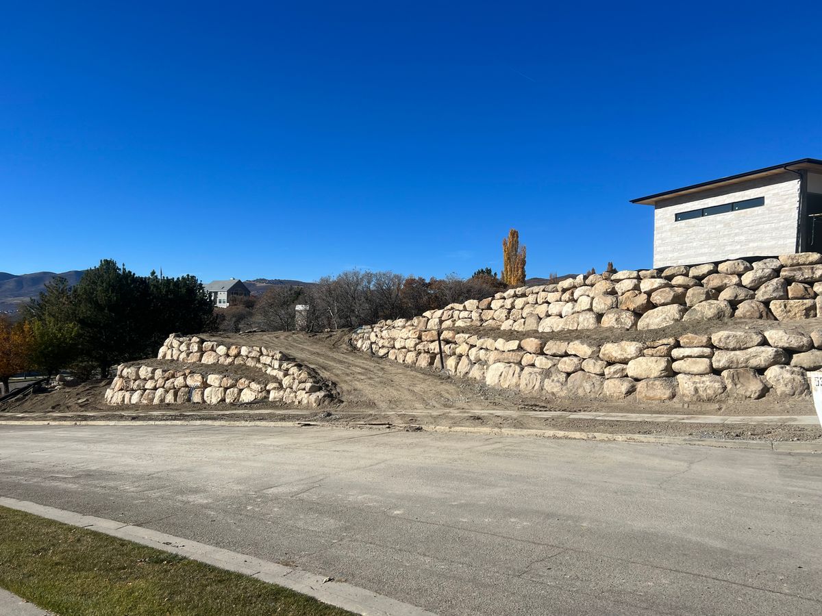 Site Preparation for Premier Rockwall & Excavating in Utah County, UT