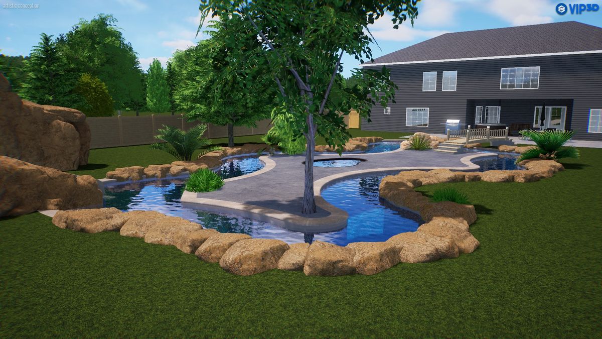 Pool Remodels for Texas Curb N Borders in Houston, TX