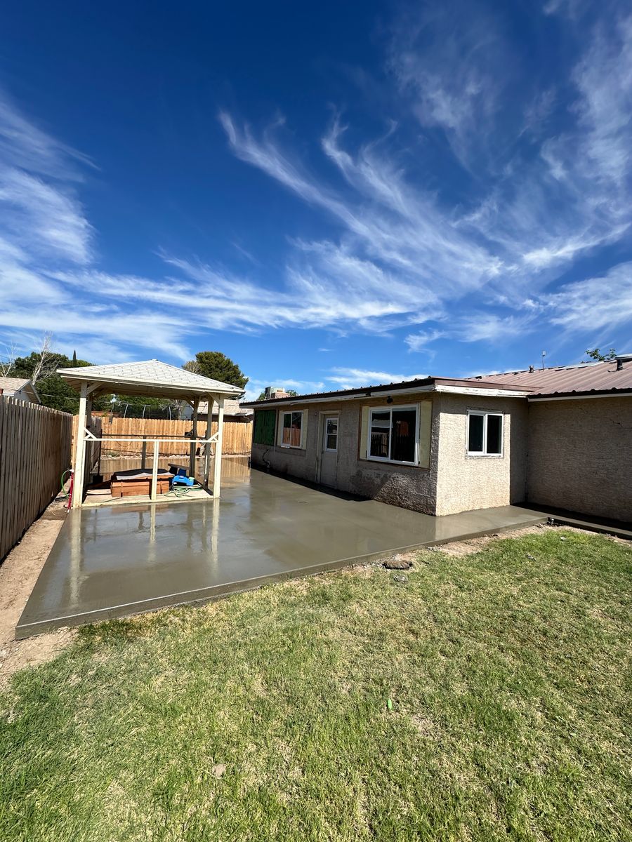 Patio Design & Installation for American Concrete Placement in Camp Verde, AZ