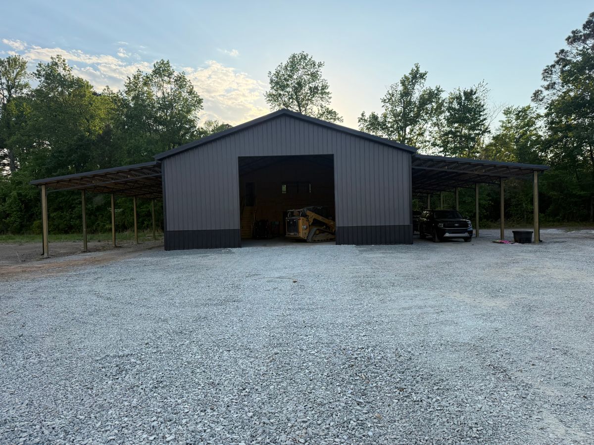 Enclosed Pole Barn for NC Property Works, LLC in Johnston County, NC