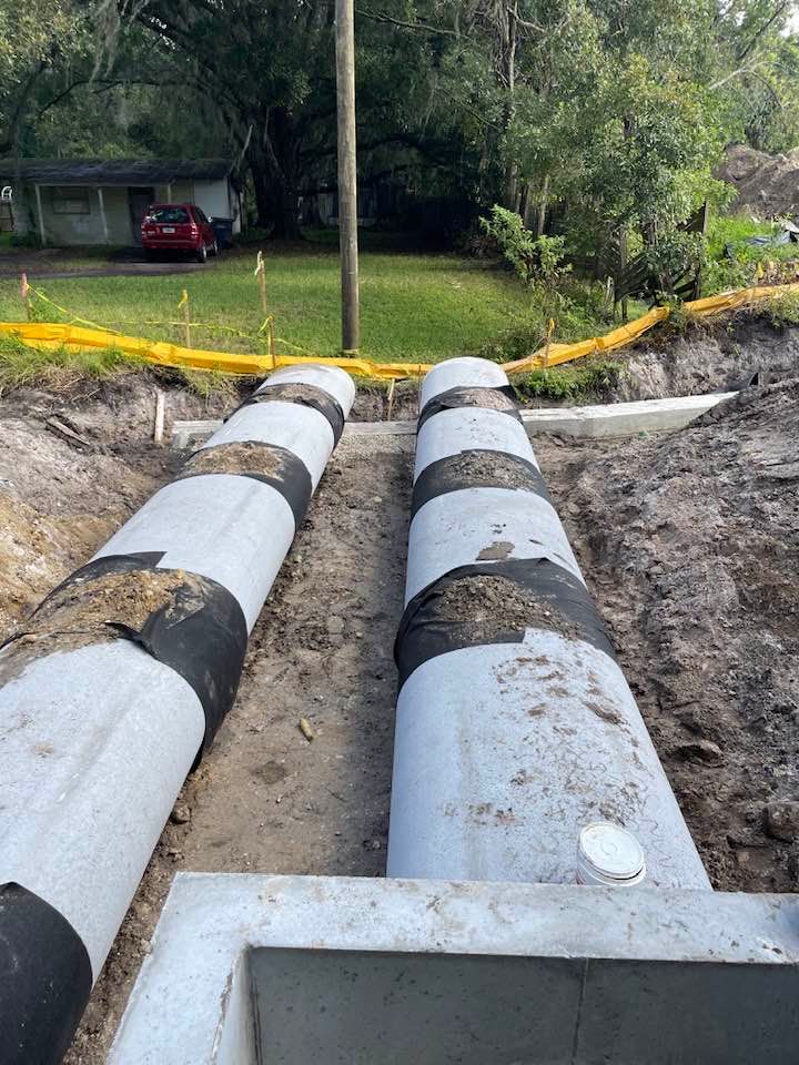 Storm Drain Installation for A Custom Curb & Borders in Sebring, FL