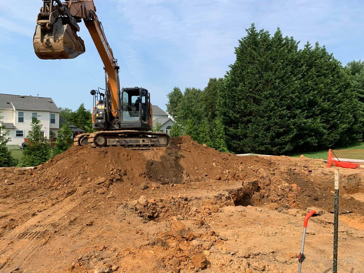Site Grading for B.E. Contracting LLC in White Marsh, MD
