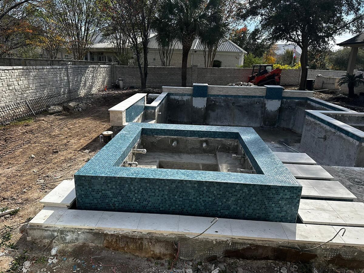 Pool Coping for J & P Construction in Houston, TX