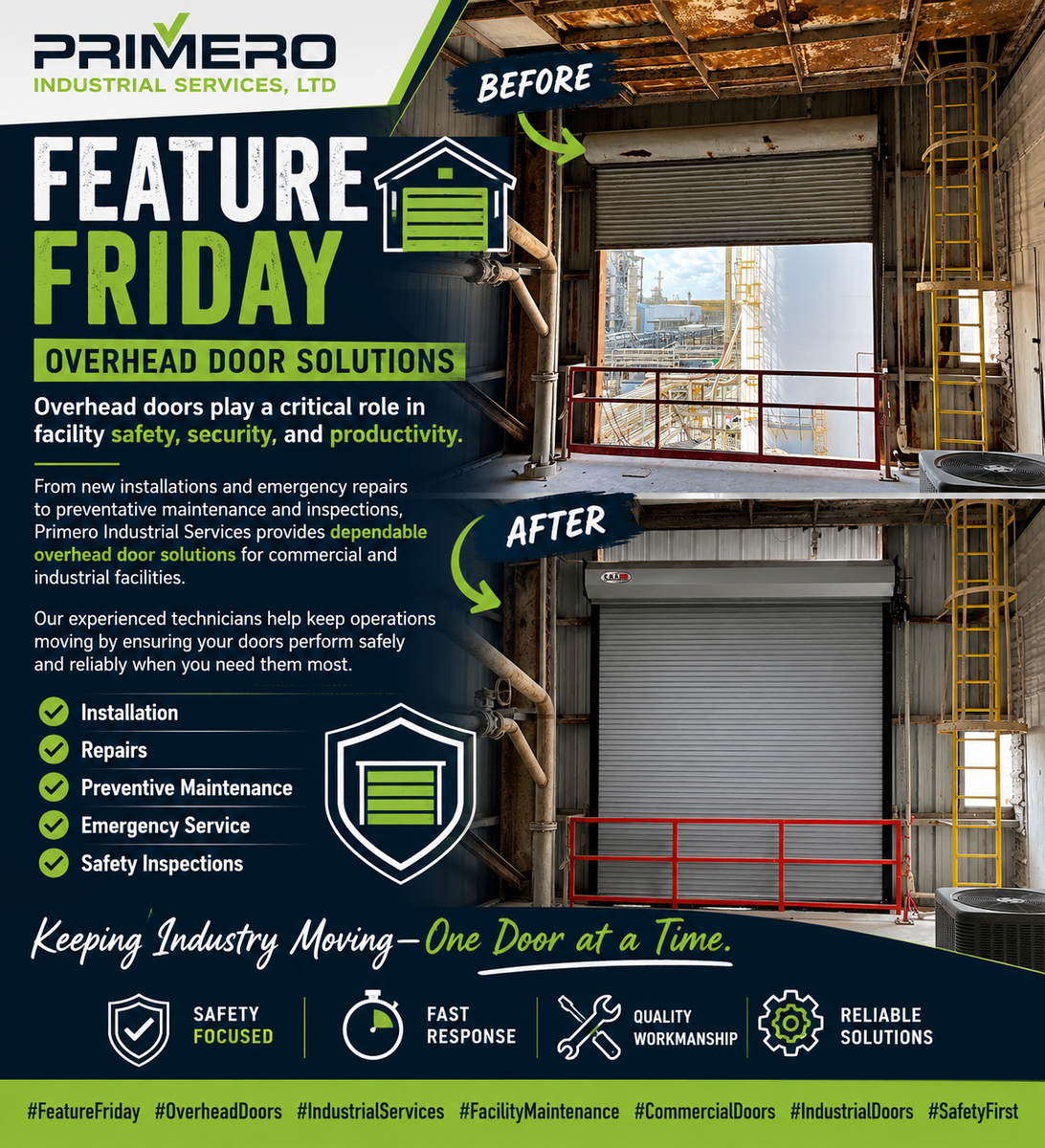 Door Services for Primero Industrial Services, LTD in Webster, TX