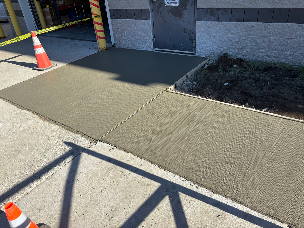 Concrete Slab Construction for Harold's Construction in Howell, MI