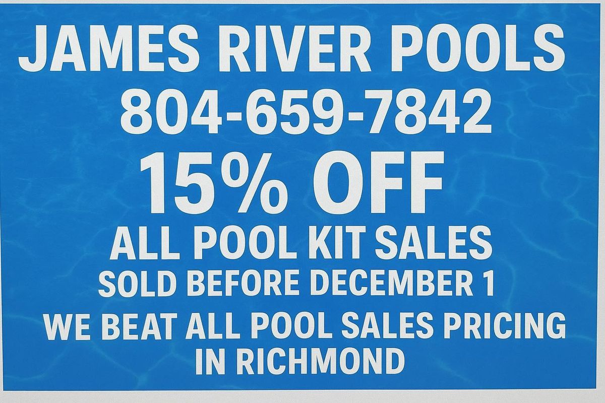 Custom Pool Construction for James River Pools and Spa in Powhatan, VA
