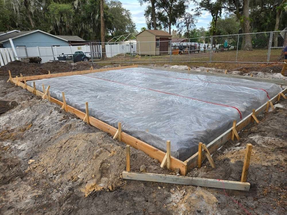 Concrete Slab Construction for Downer Site Services in Sanford, FL