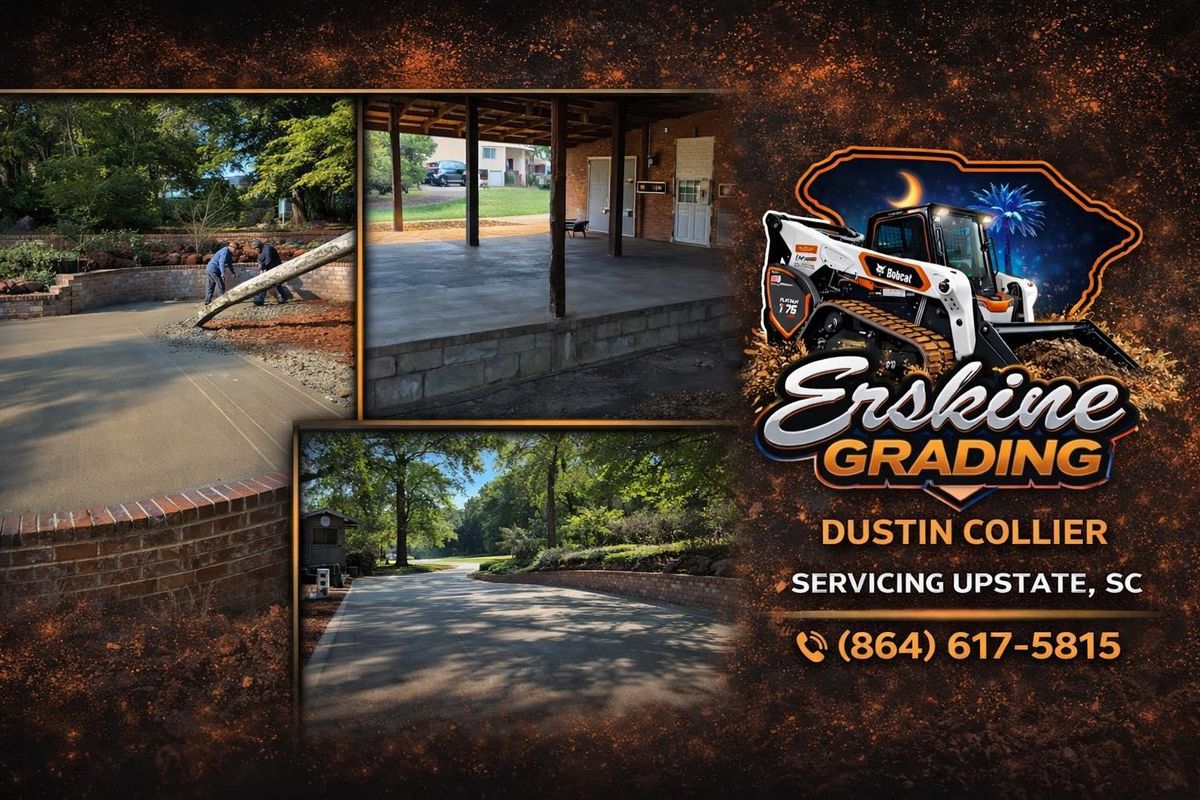 Concrete for Erskine Grading and Clearing LLC in Anderson,, SC