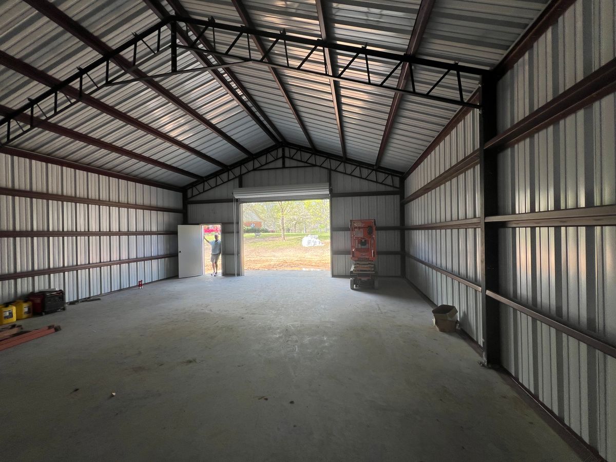 Metal Buildings for Broadway & McMullen Construction in Hattiesburg, MS