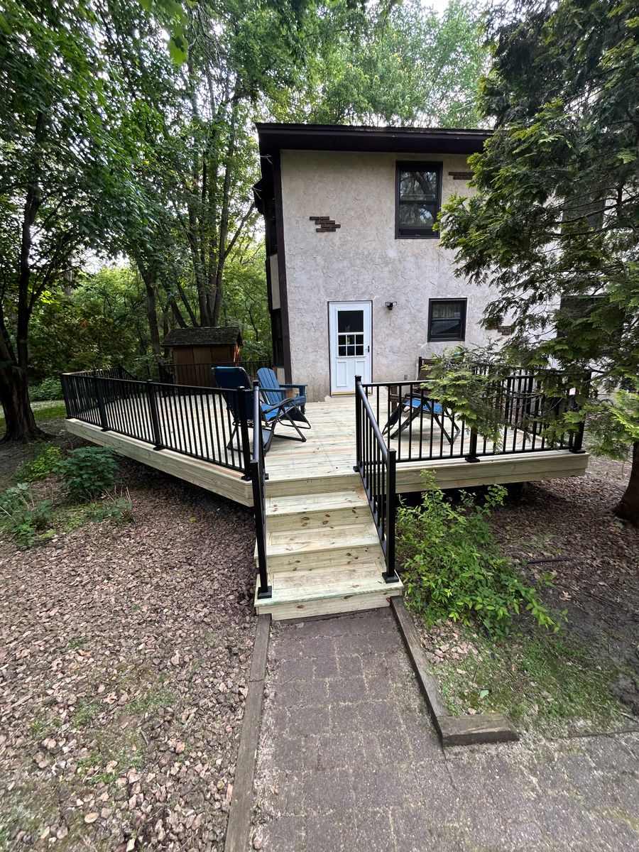 New Deck Construction for Radke Deck Works & Remodeling in Elk River, MN