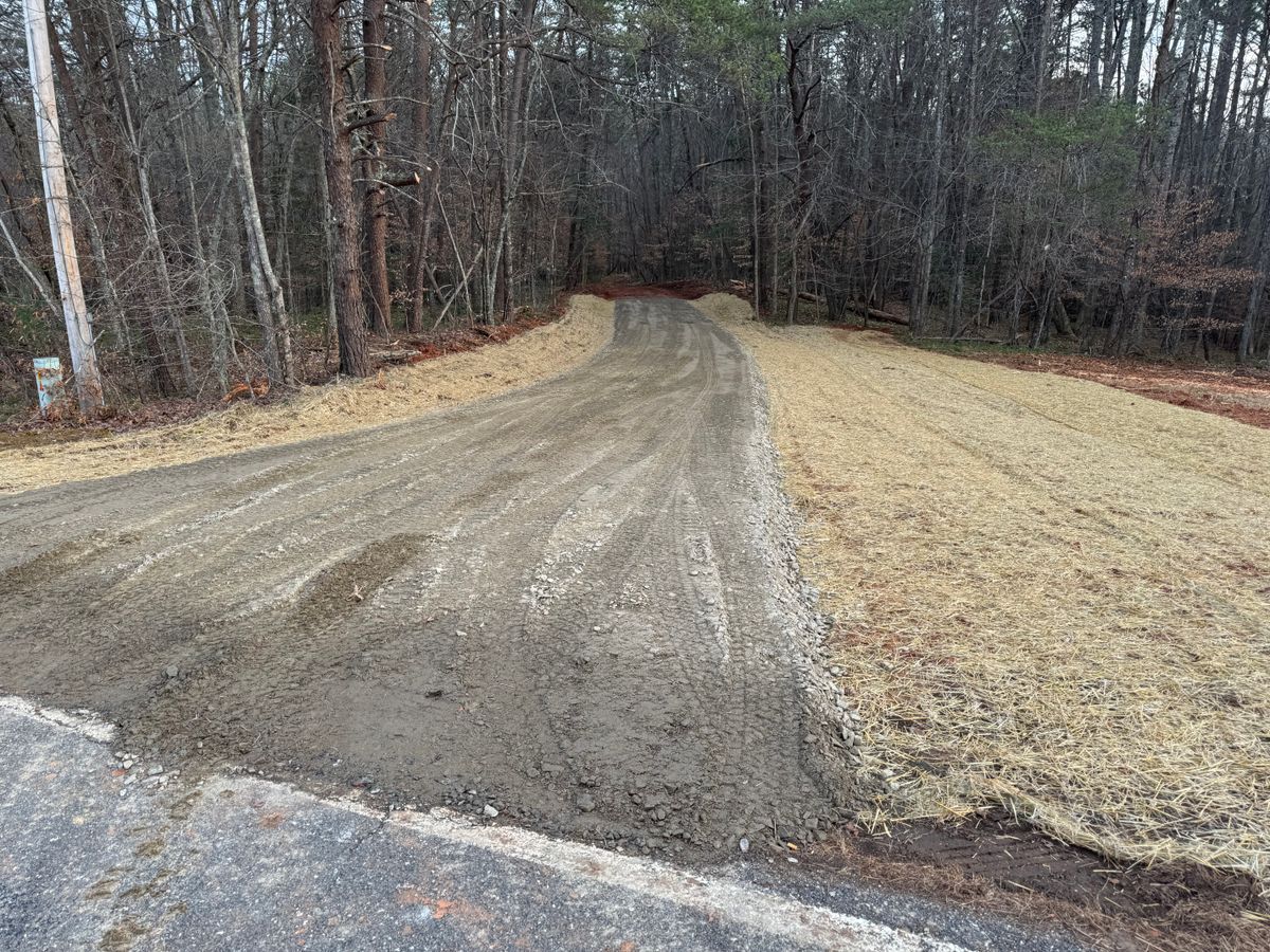 Driveway Install for Fav5 Hauling & Grading in Mount Airy, NC