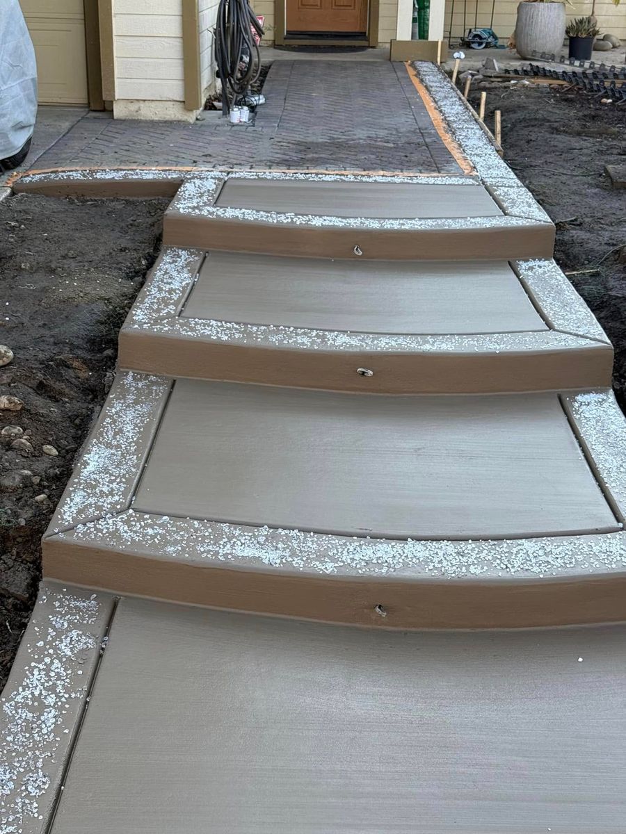 Sidewalk Installation for 4 Seasons Concrete Inc. in Gardena, CA