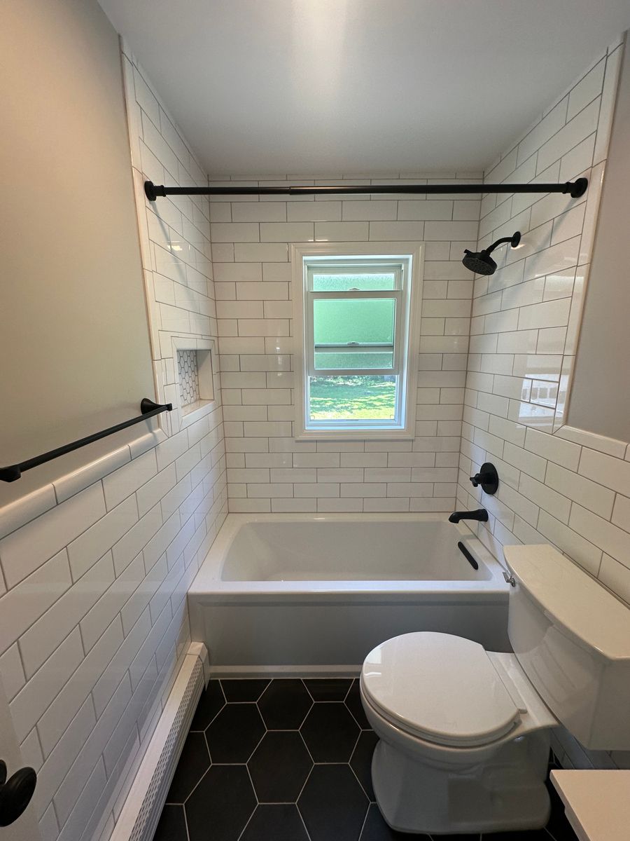 Bathroom Renovation for F&R Construction and Design INC in Lindenhurst, NY 