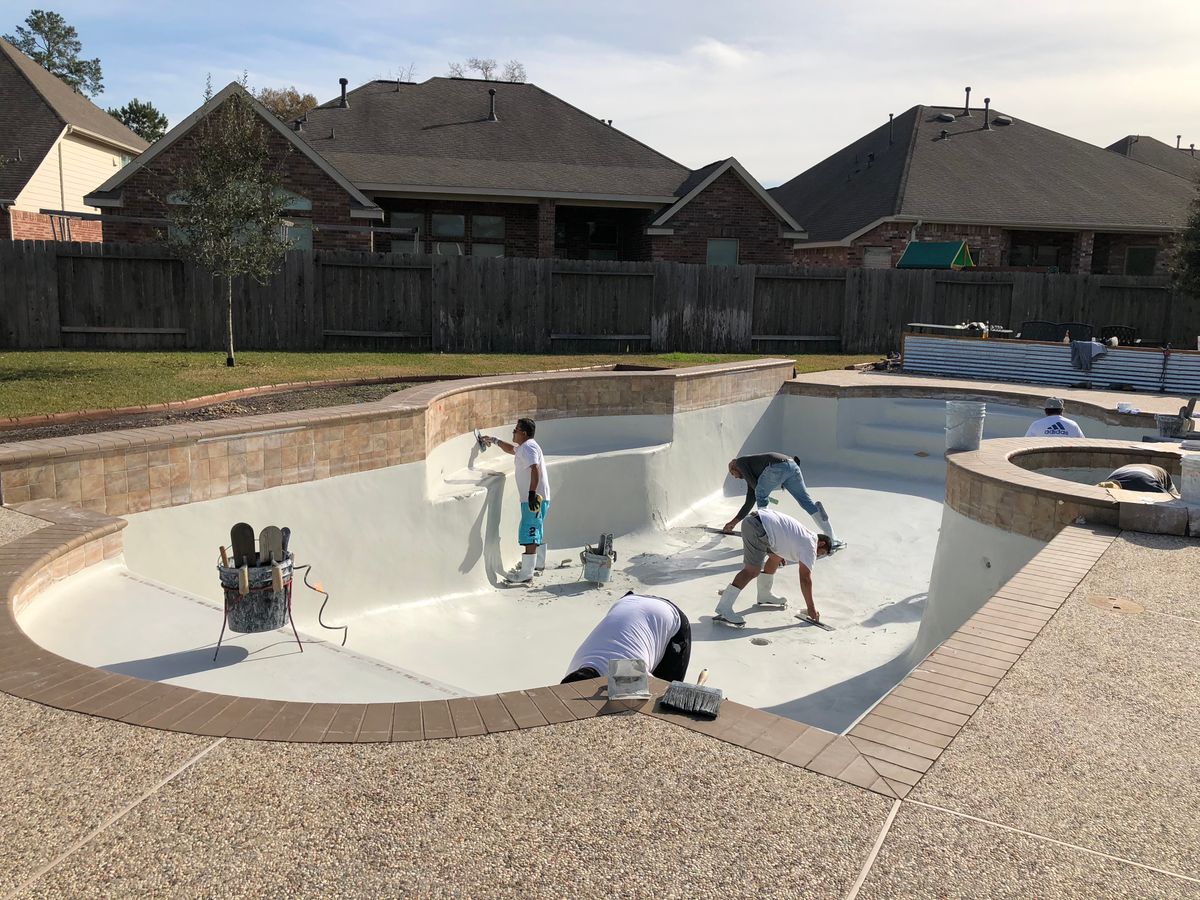 Pool Remodels for Texas Curb N Borders in Houston, TX