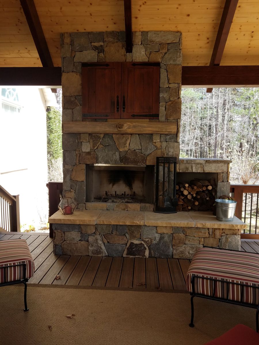 flagstone stone work for Acosta's Stone work in Hendersonville, NC