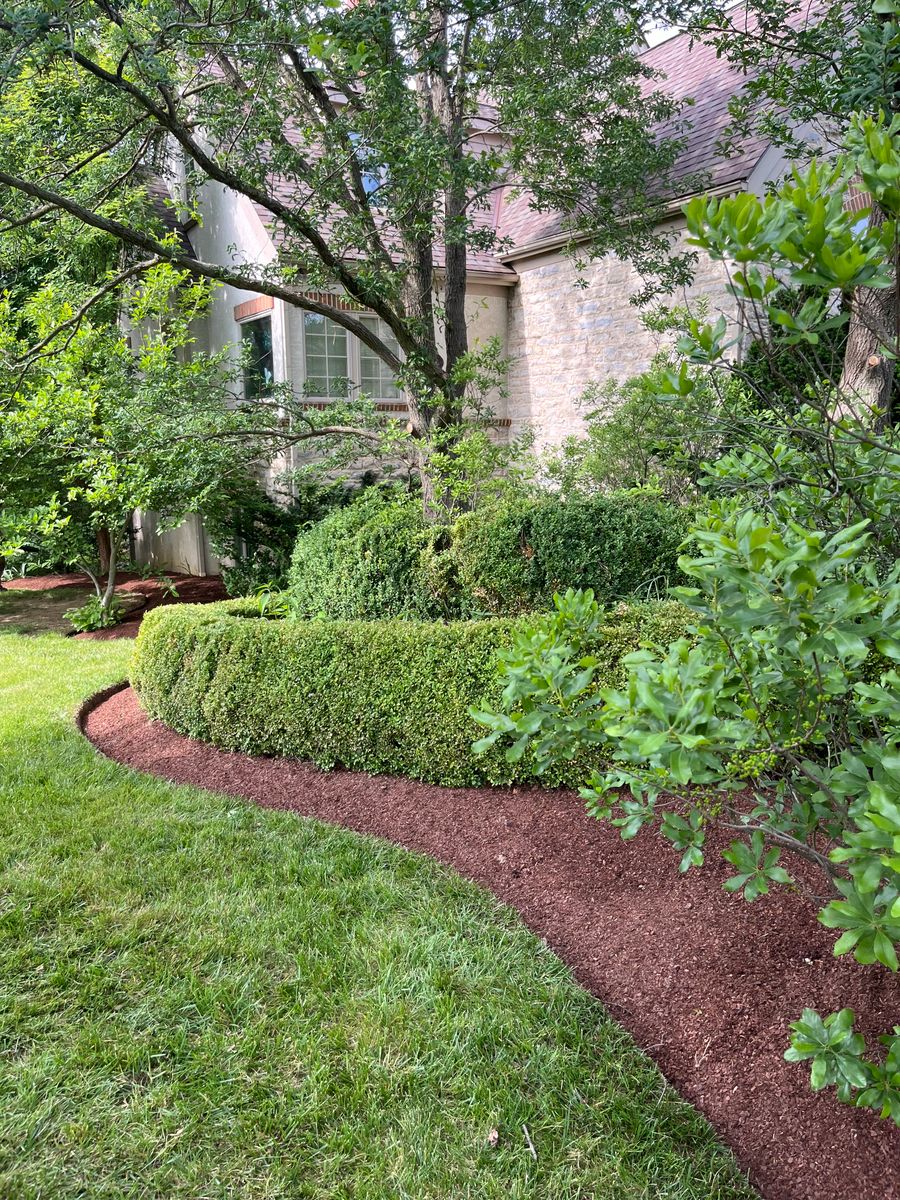 Mulch Installation for Elevate Landscape & Hardscape in West Jefferson, OH