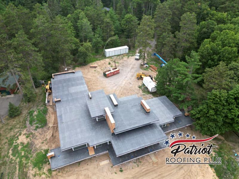 Low Slope EPDM Roofing Installation for Patriot Roofing Plus LLC in Pequot Lakes, MN