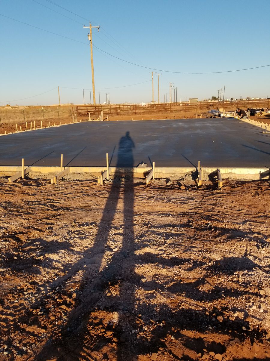 Concrete for Shayne Prisk Construction in Midland, TX