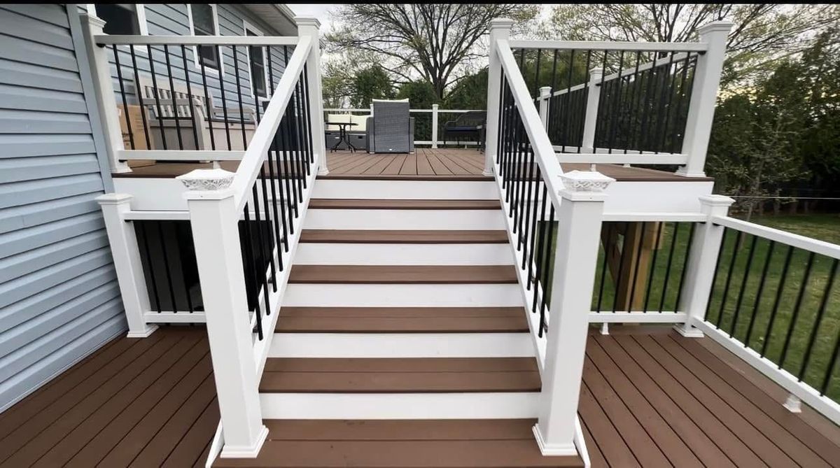 Deck and railings for Doxa Construction Inc. in Royersford, PA