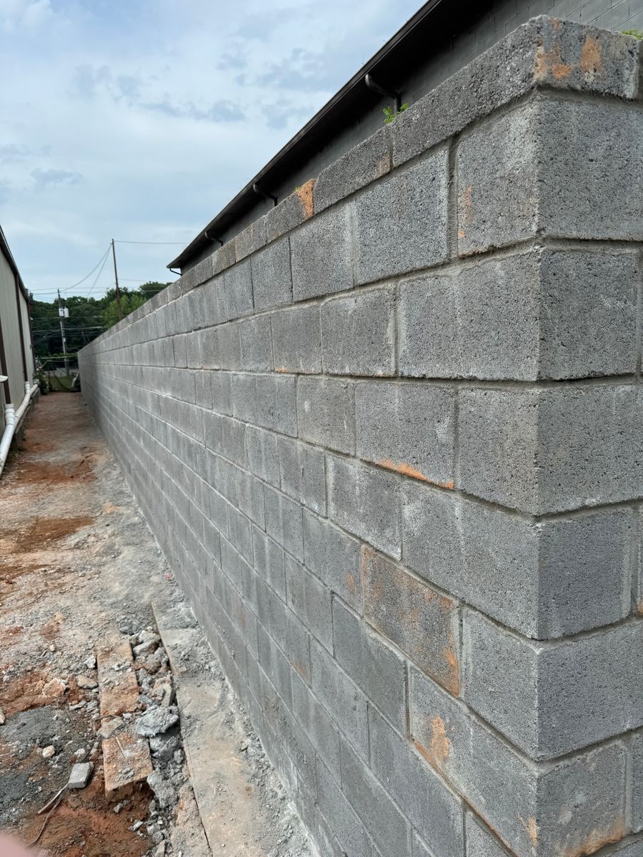 Retaining Wall Construction for Stellar Edge Construction in Atlanta, GA