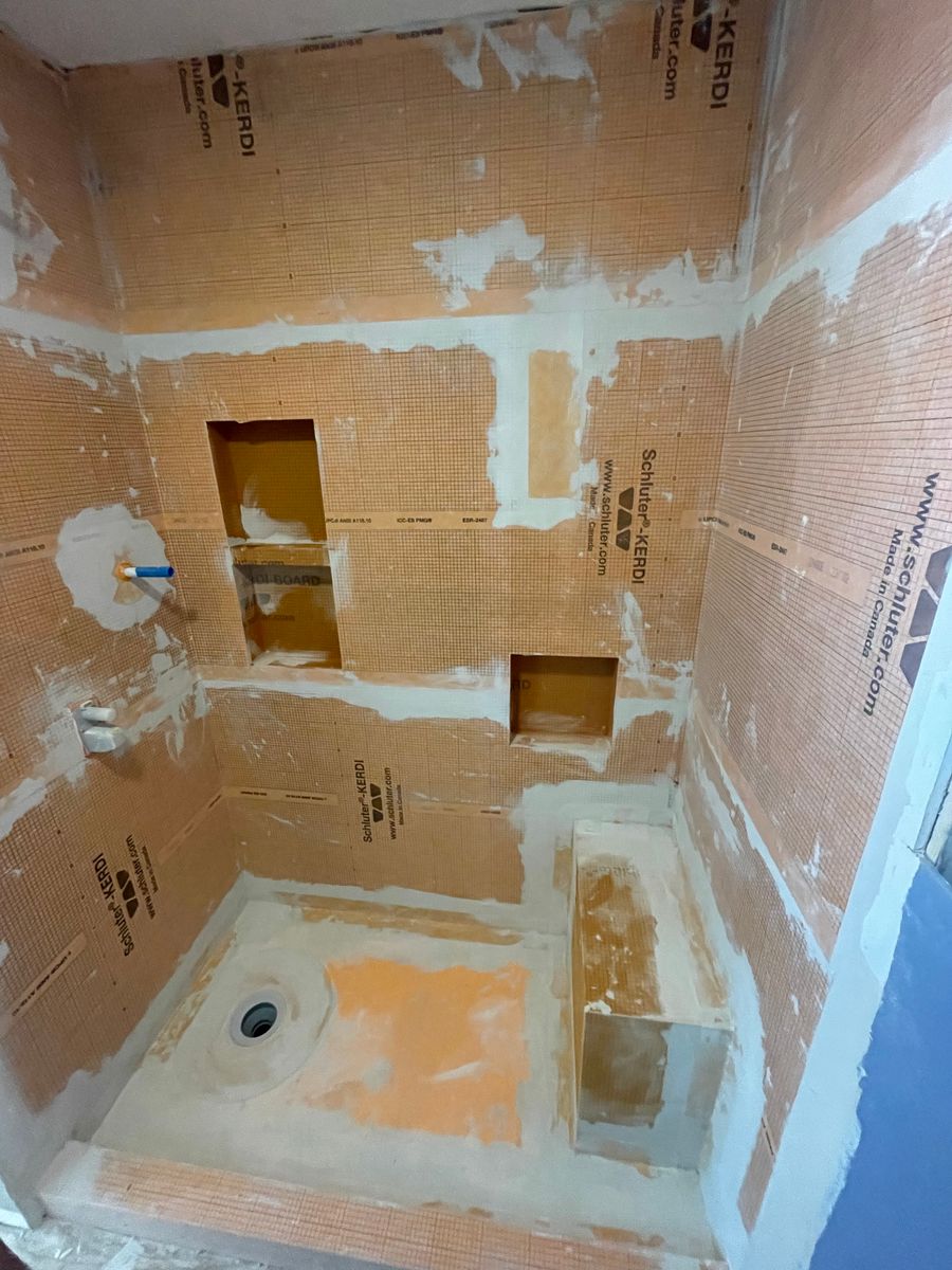 Certified Schluter Installer for A-Otay Constructs in Lawrence County, TN