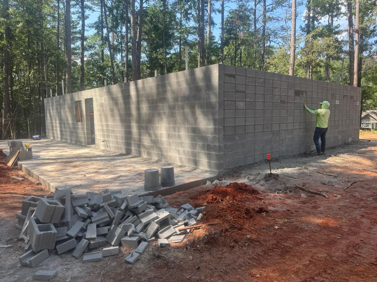 Block Brick and Stone Laying for Tavarez Designs LLC in Huntsville, AL