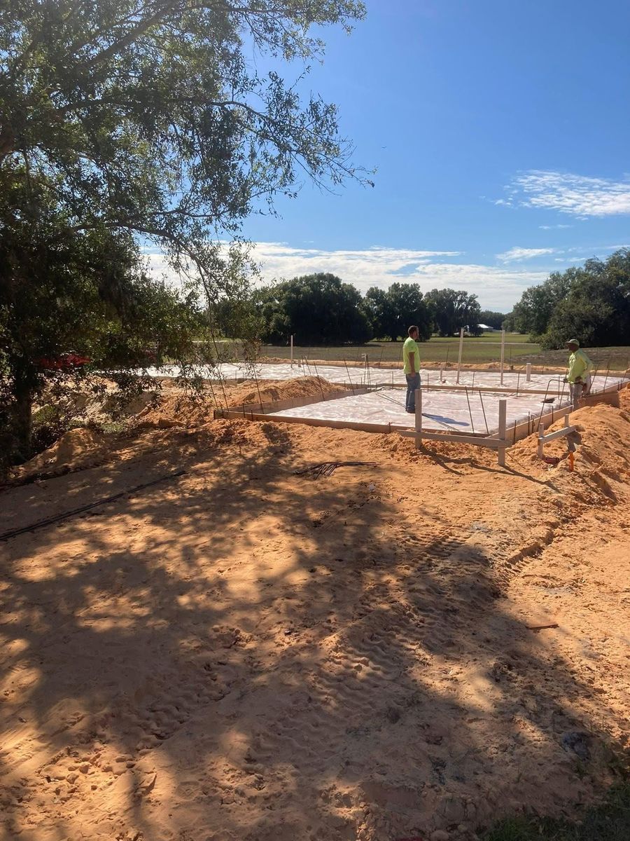 Site Preparation for All Phases Decorative Concrete in Sebring, FL