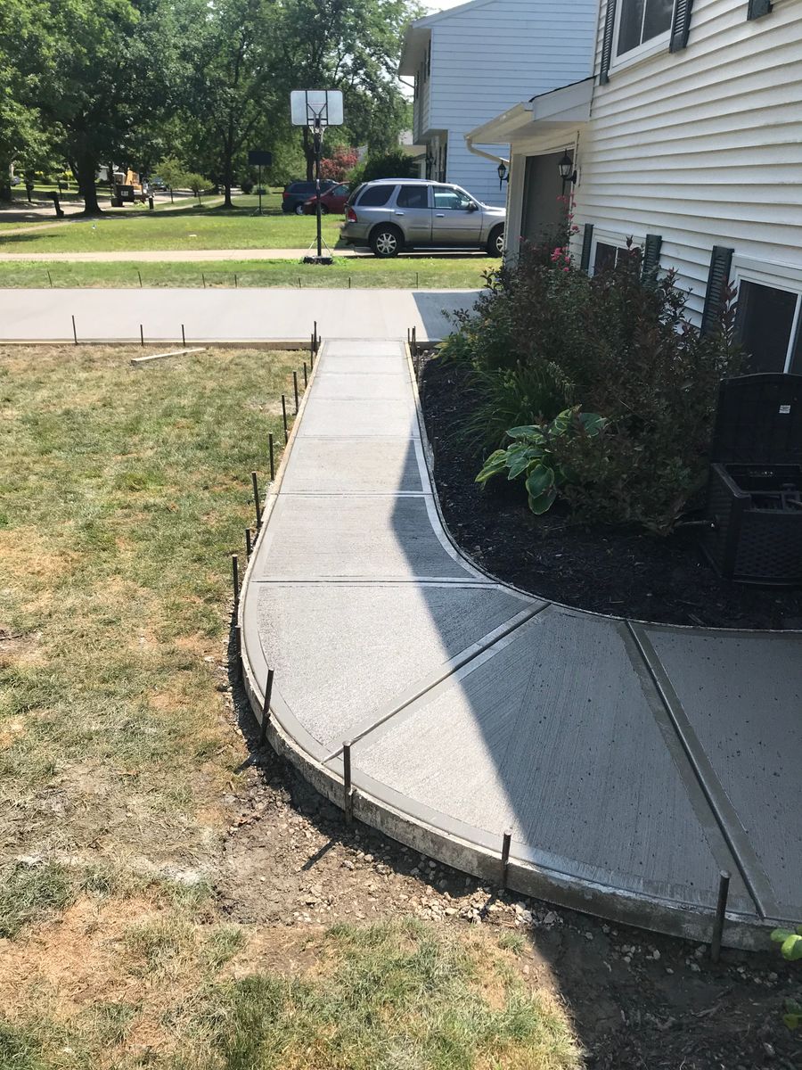 Sidewalk Installation for Lake Erie Companies in Grand River, OH