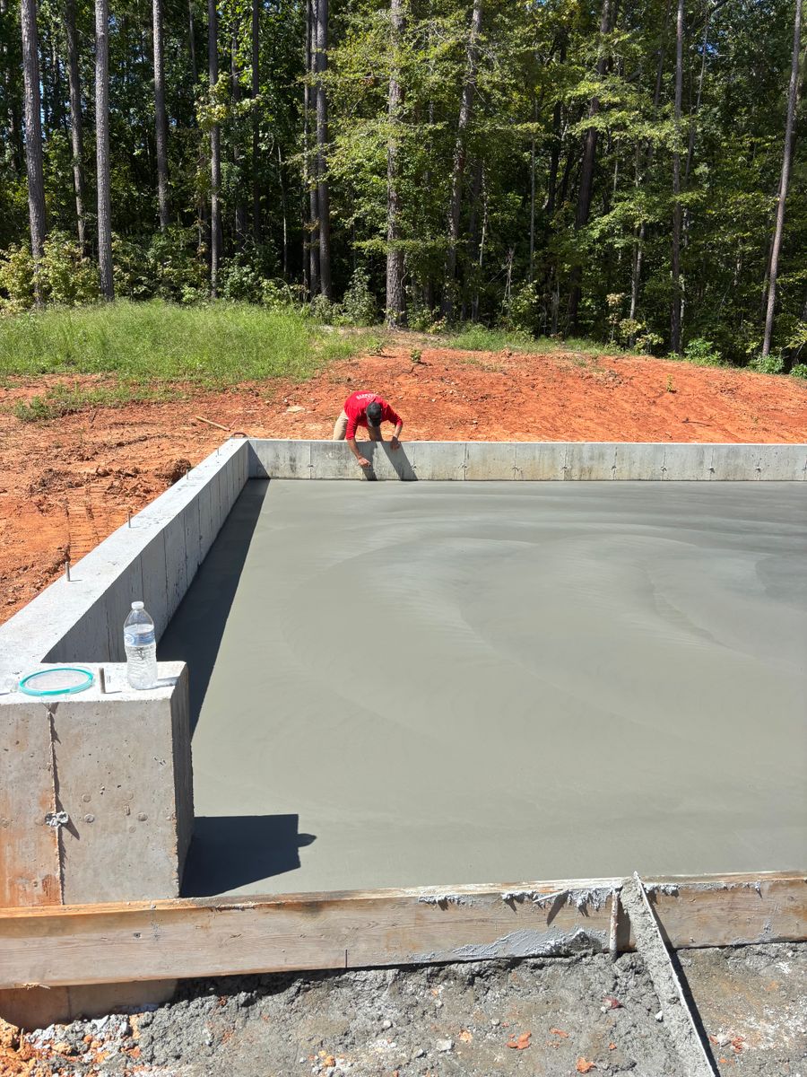 Excavation for Baer & Sons Concrete in Greenwood County, SC