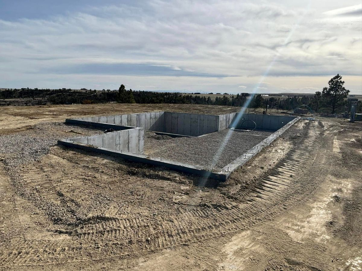 Foundation Digging for Z & S Construction in Billings Heights, MT