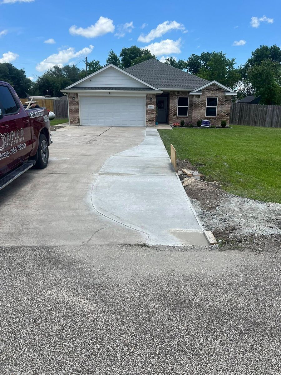 Driveway Construction for Triple O Construction in Rosharon, TX