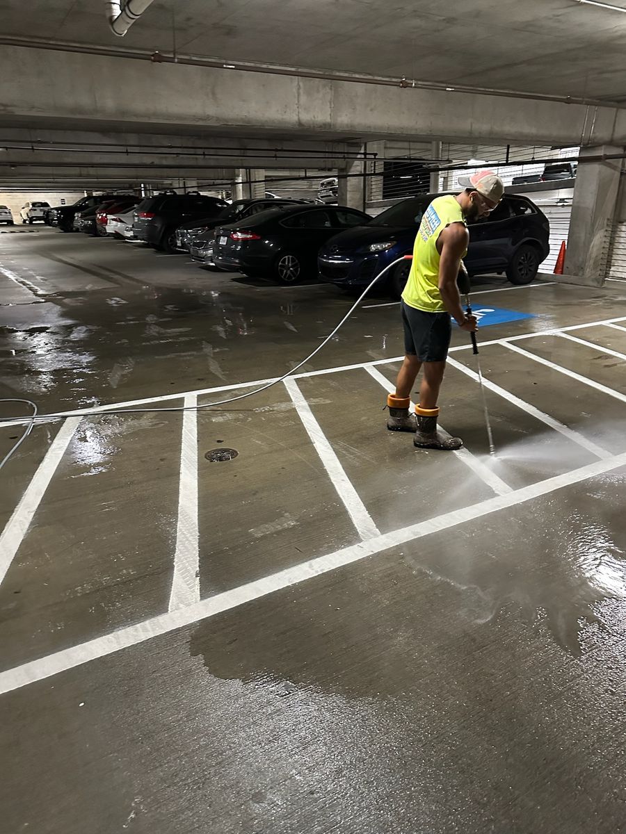 Parking Garage Maintenance for Power Pressure Wash in Houston, TX